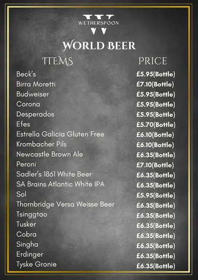 Wetherspoon World Beer