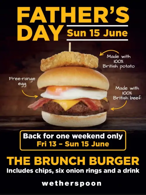 Wetherspoons Brunch Burger